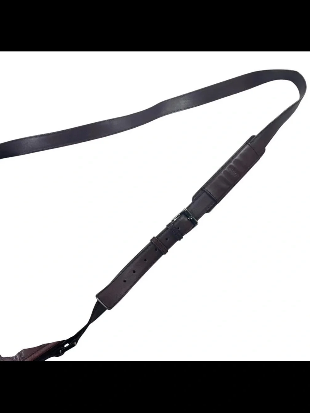 Gucci Dark Brown Embossed GG Messenger Bag